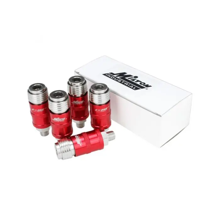  Универсальная безопасная Промышленная муфта для выхлопных газов с быстроразъемным соединением Милтон 5 в 1 1/4 дюйма MNPT