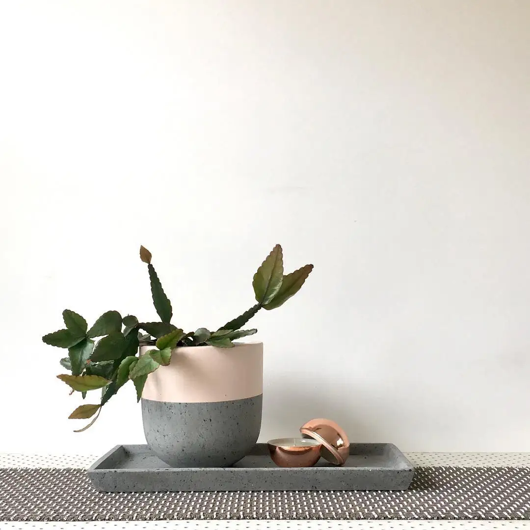 Planter pot Garden Supplies High Quality Top New Intems direct factory clay color finishing wholesale garden concrete