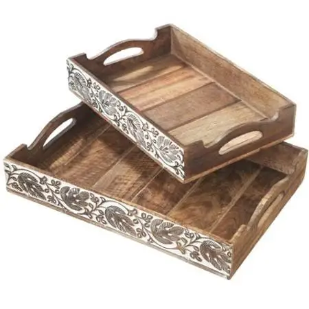 Манго деревянный поднос для домашнего использования на кухне