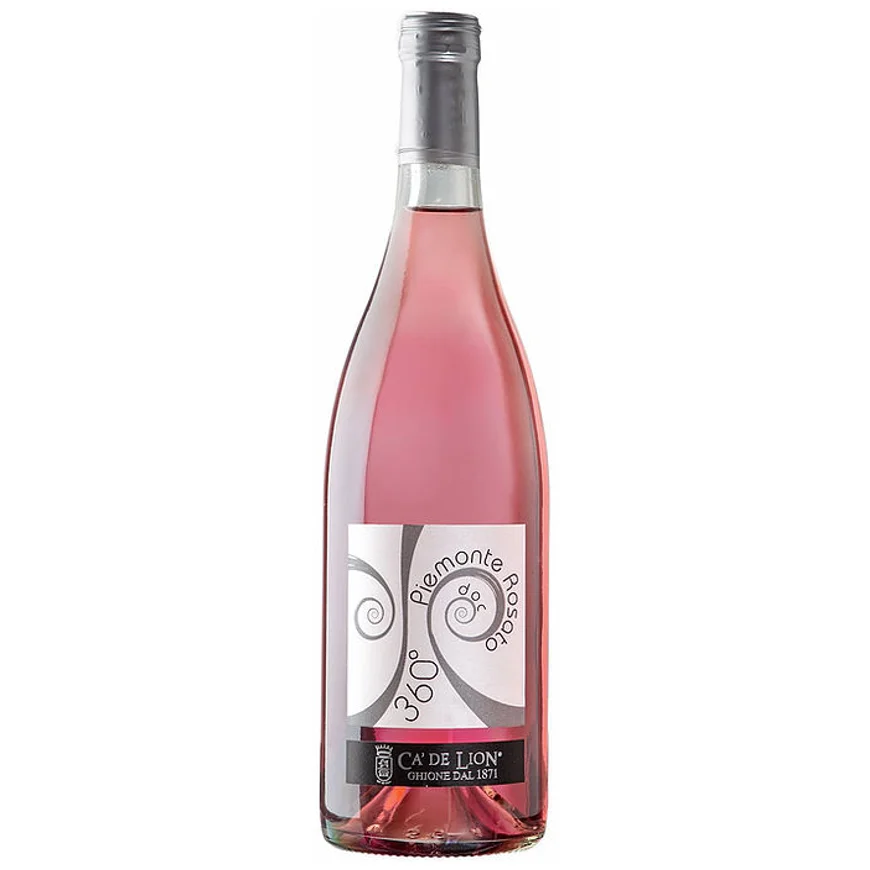 Сухое итальянское вино Piemonte rosato DOC frizzante Ca de Lion Из Пьемонта для летнего сезона 0,75 л