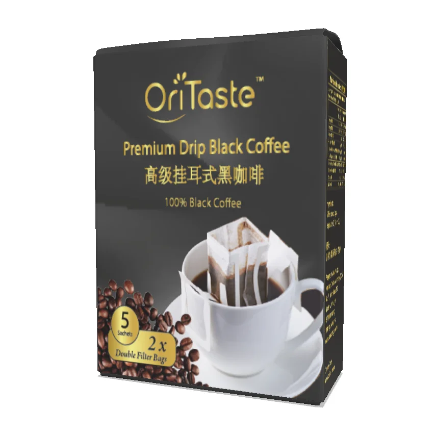 
Улучшите энергию и улучшите настроение, сильный аромат, 100% чистый Премиум капельный черный кофе в коробке из малайзии 