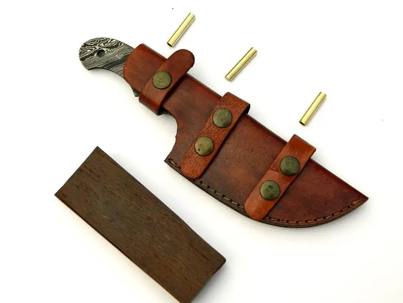 
Personalized Handmade Damascus steel Tracker knife hunting camping tactical knives making kits Blank blade 