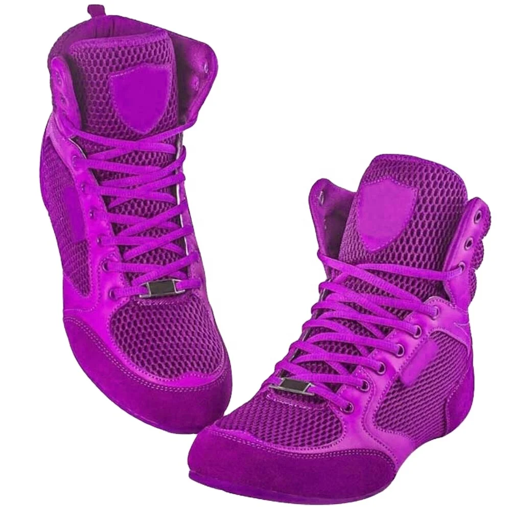 Best Selling Suede Leather Boxing Shoes Wrestling Martial Art MMA Gym Weightlifting gym Training Combat Sports Boxing Shoes