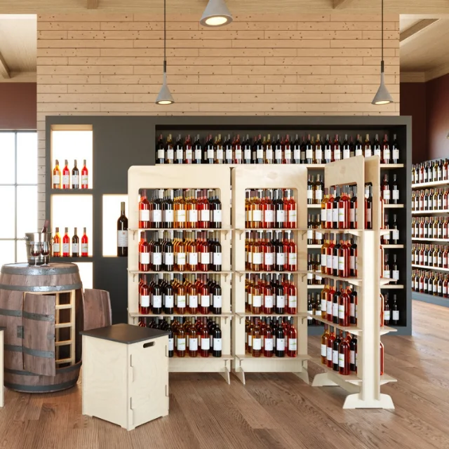 Exhibition Display Stand Interlocking Custom Logo & Design Wooden Floor Display for Trade Show