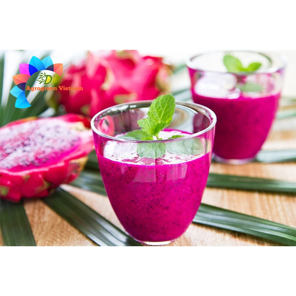 Low-calorie Fruit Naturally Sweet Puree Product Fresh Squeezed Dragon Fruit Puree
