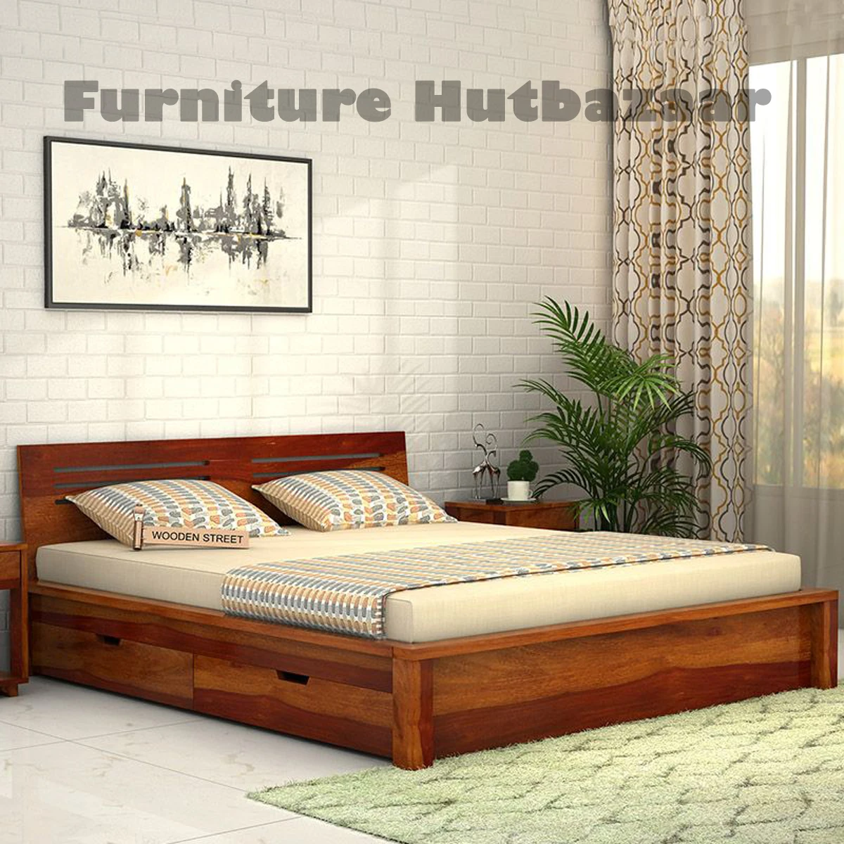 Modern LuxuryWooden  Comfort Bed from Bangladesh Adults Double King Size Best Quality Soft Bed Cheap Online