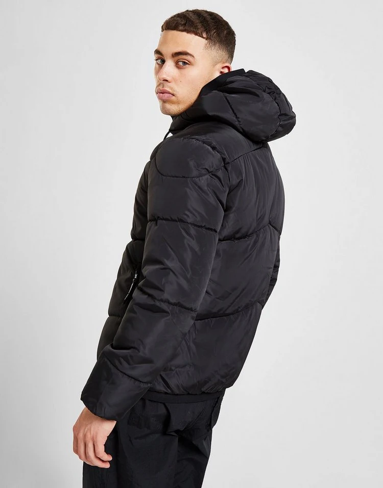 OEM Supplies Custom Logo Winter Jacket Fashion Casual Classic Solid Zippers Nylon Puffer Jackets For Men parkas