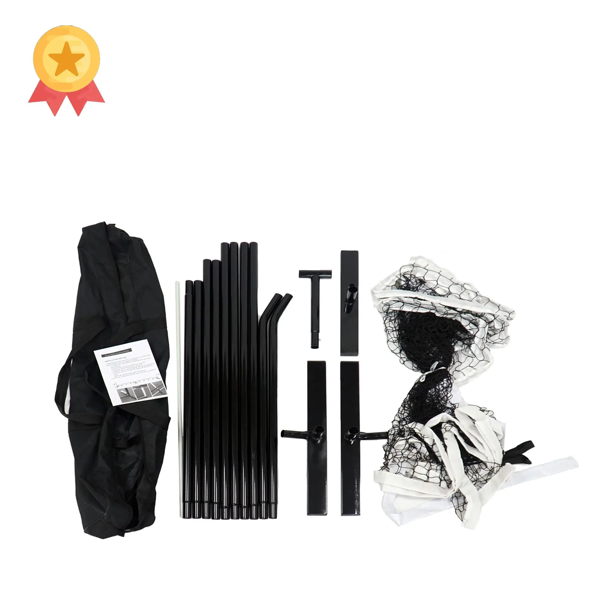 22 feet portable metal frame Pickleball set Net easy to assemble free standing