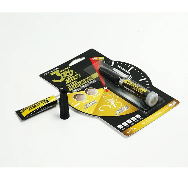 3g Transparent Liquid Adhesive Super Glue Tube for Repair