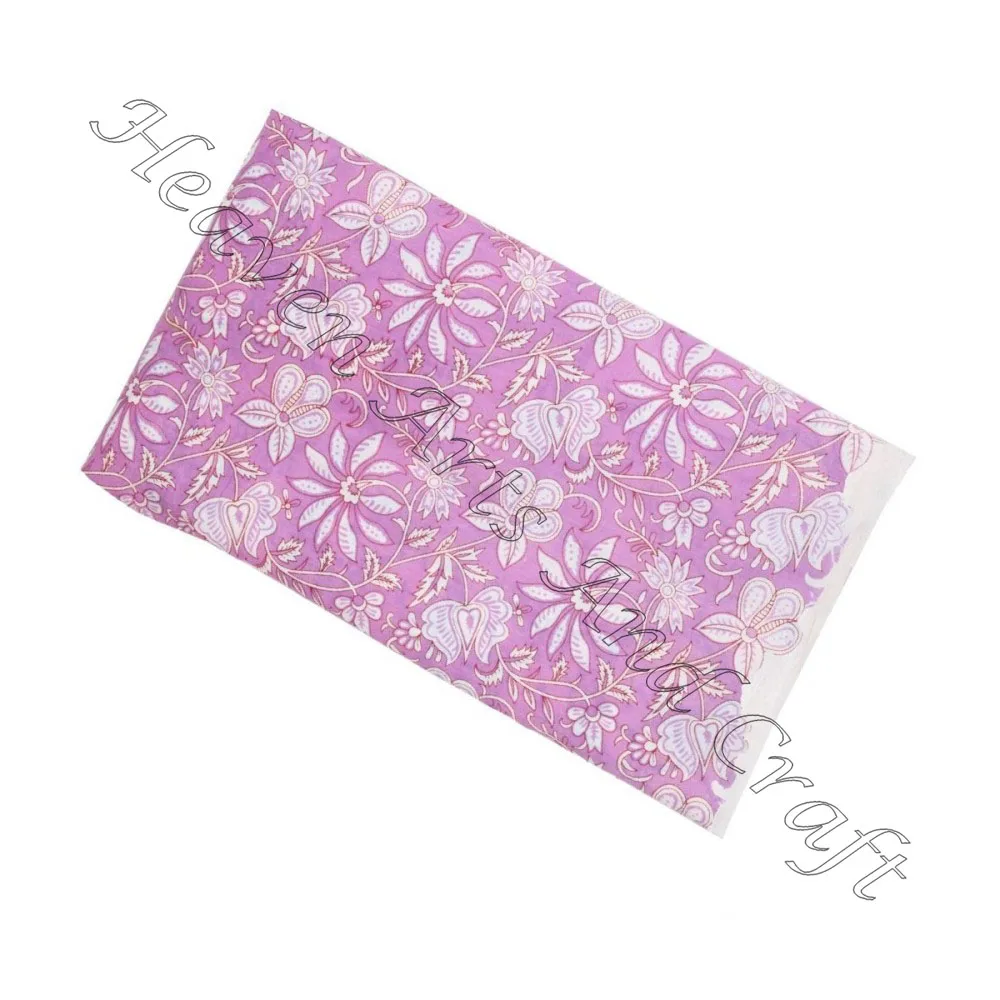 Manufacturer Of Indian Hand Block Print Cotton Voile Fabric For Kurti Dress Garments And Skirts In India