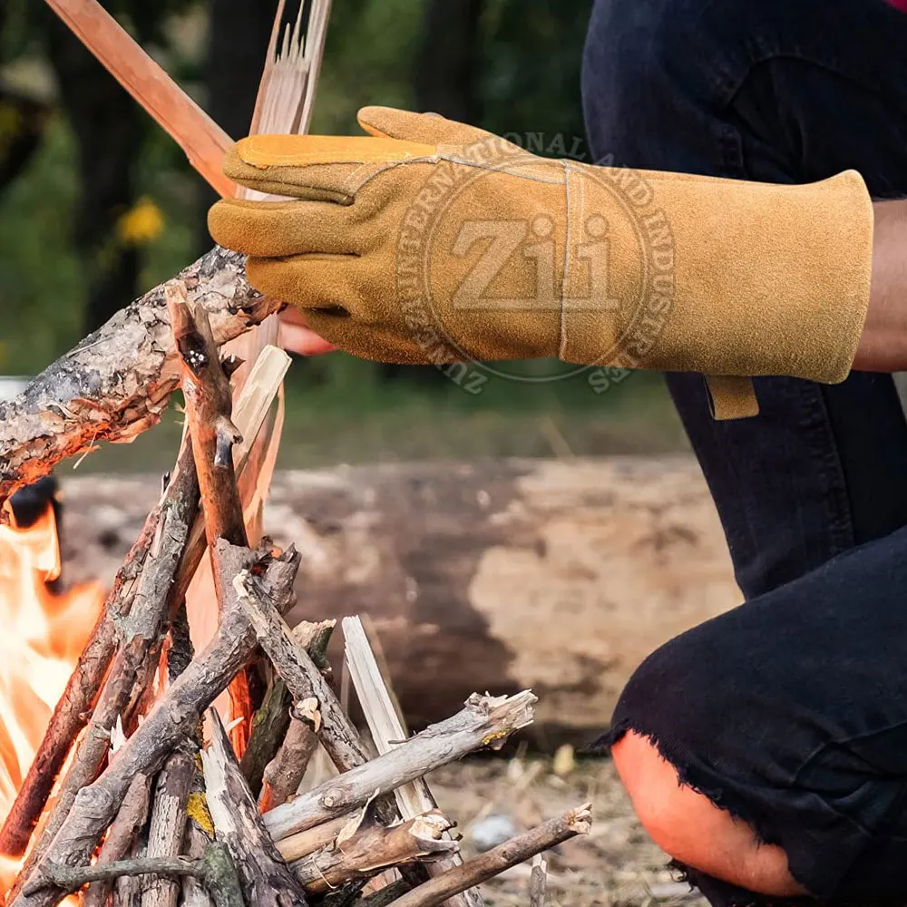 Work Wear Heat Protection Leather Welding Gloves Factory Manufacturer Custom Made Welding Gloves