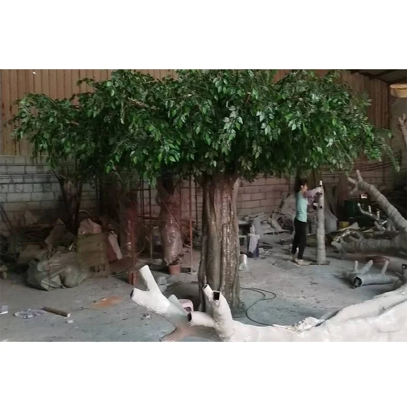 Factory Outlet 300cm height artificial decorative banyan tree , high quality cheap price artificial banyan / ficus tree