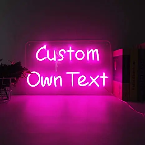 Custom LED Flex Neon Sign Lights RGB Personalized Indoor and Outdoor Acrylic+neon Flex DC 12V