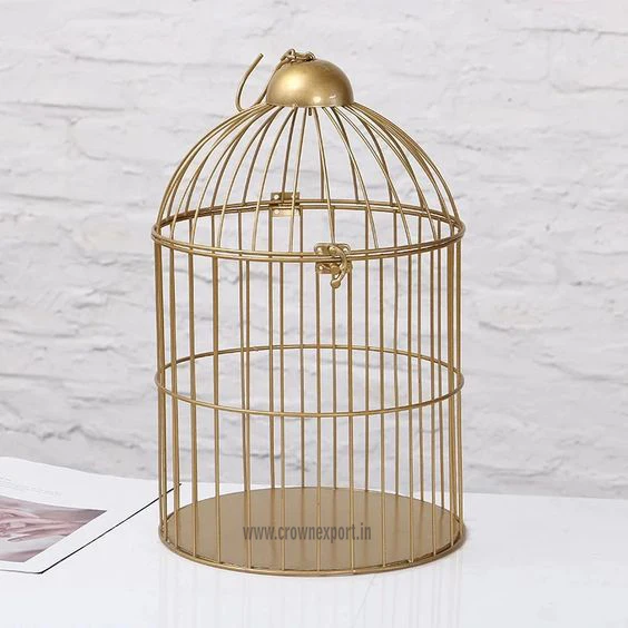 New Animal Pet Cage Bird Cages Indian Metal Hanging Parrot & Pigeon Cage For Indoor & Outdoor Decor For Garden House Decoration
