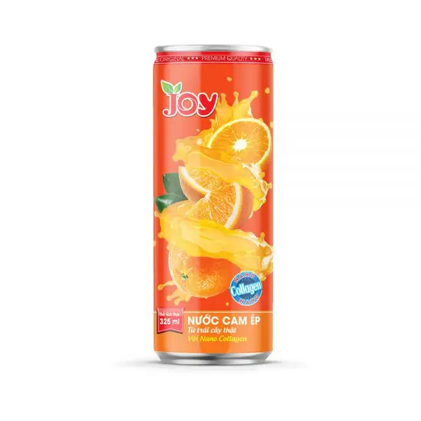 Консервированный апельсиновый сок JOY Drink 325 мл ежедневные напитки с нано-коллагеном фруктовый от производителя выдавливаемый настоящего фруктового