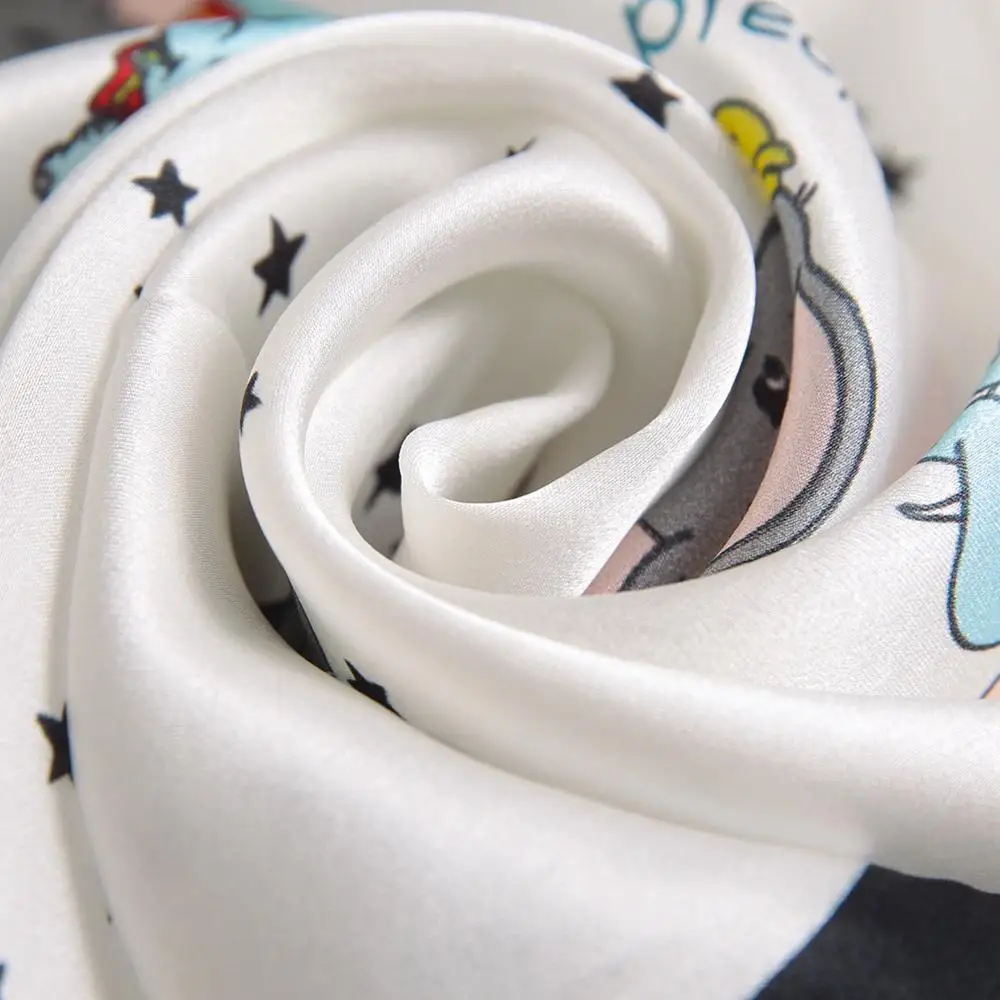 
2020 Fashion Double Faces Silk Twill scarf 100% silk in digital print from Hangzhou for free masx 