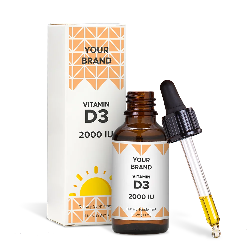 
Vitamin D3 with olive oil - drops - oral liquid - OEM - Private label 