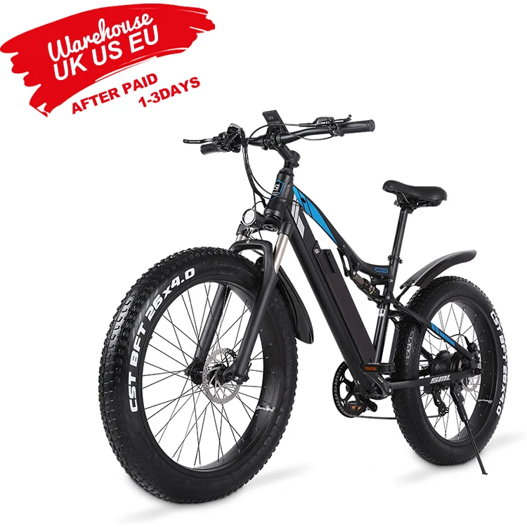 Модный высококачественный электровелосипед, Прямая поставка, 1000 Вт, широкие шины, 1000 Вт, электрический велосипед, 26*4,0 шины, ЕС, Великобритания, США, оптовая продажа, электровелосипед