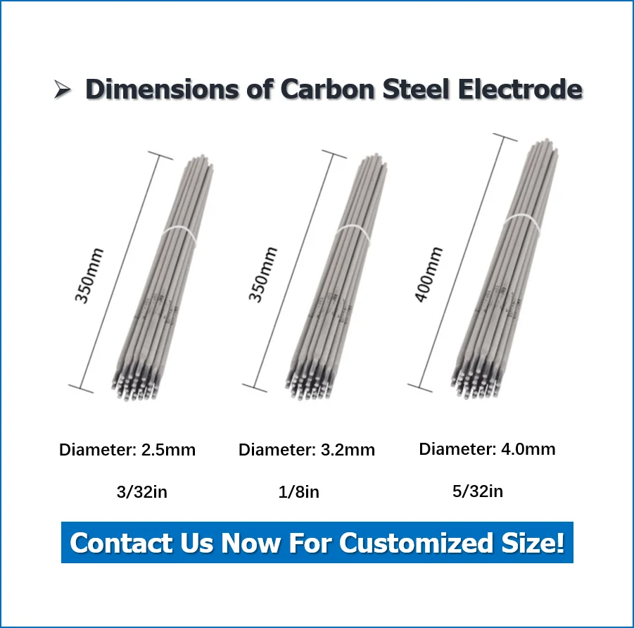 AWS E6013 electrodos de soldadura E6011 E6010 E7018 varillas de soldadura de fabrica 6013 6011 6010 electrodos 3,2 mm 4,0 mm