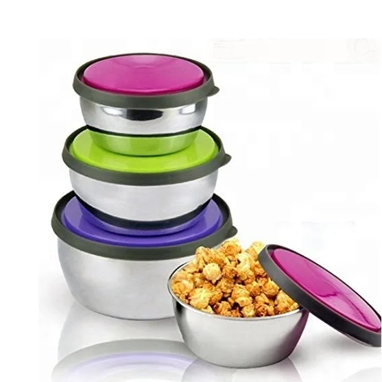 Round Shape Best Quality Food Storage Bowl  Containers For Adults  Wall Leakproof Food Storage Bowl Set