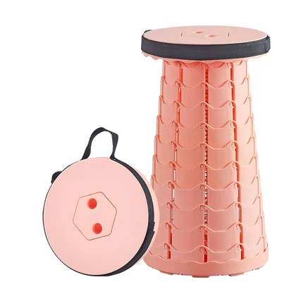 COMNENIR Folding outdoor travel fishing height adjustable retractable portable seat with bag fishing stools