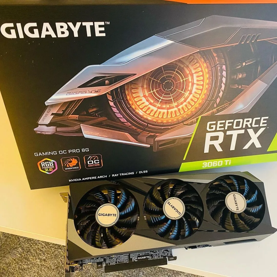
 Видеокарта GIGABYTE GeForce RTX 3060 Ti DirectX 12 -8GD 8 гб 256 бит GDDR6 PCI Express 4,0x16 ATX, в наличии  