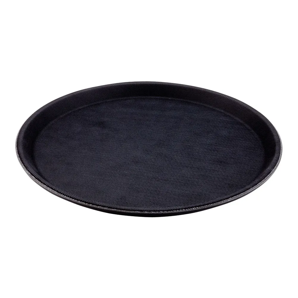 
Bar Lux Round Black Serving Tray - Non-Slip - 11
