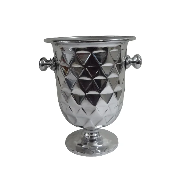 Manufacturer of Aluminum Ice Bucket Handcrafted Artisan Aluminum Champagne and Wine Chiller