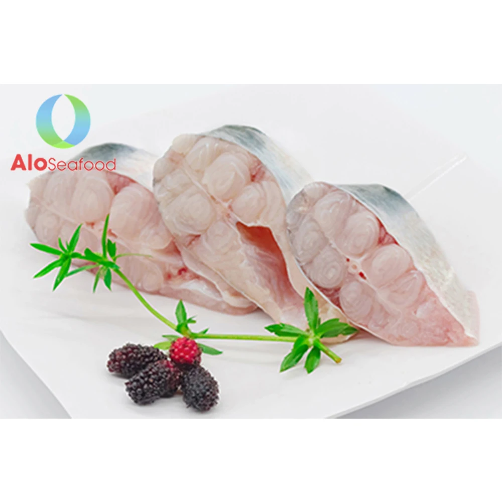 High quality Frozen Fish Pangasius Steak tail bone in and skin on with best price from Vietnam