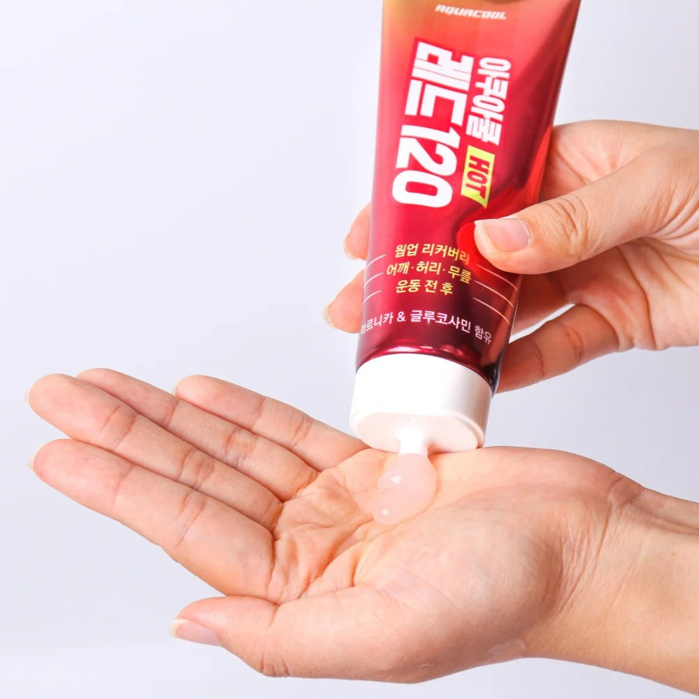AQUACOOL RED 120 Pain relief gel cream for for Arthritis Back Pain Sore Muscles Joints Sports massage care cream