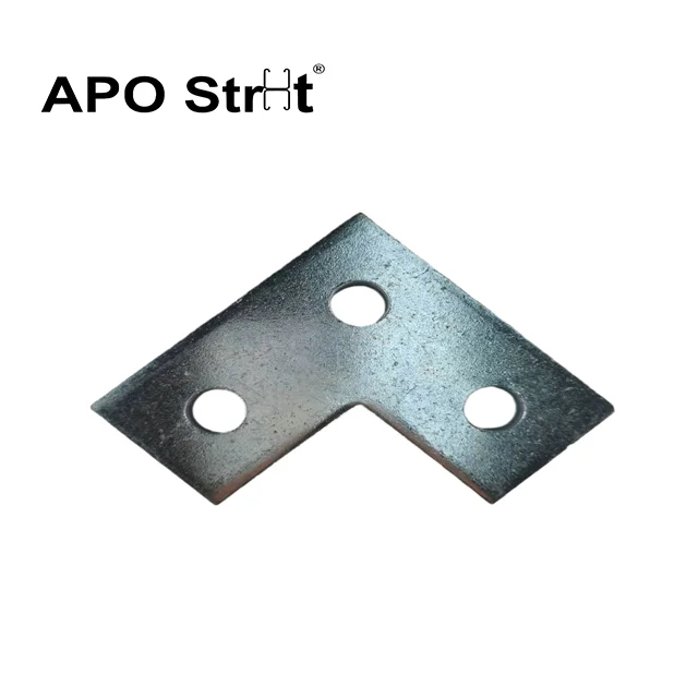 APO 2022 connecting plate supplier oem Steel Wholesale metal corner bracket framing angle fitting 2525G aluminium profile angle
