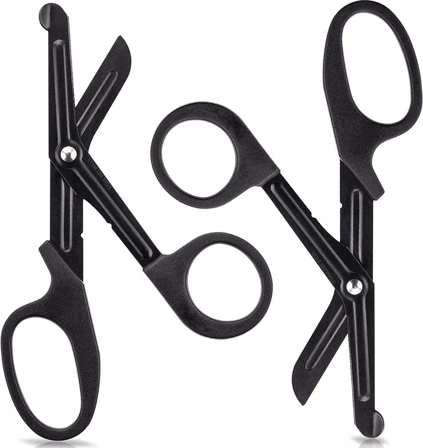 
First Aid Surgical Scissors, Utility Bandage Scissors, Fluoride-Coated with Non-Stick Blades Trauma Scissors 