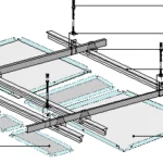  Tranquil Lustre - Tile Ceiling System 3D Acoustical Metal Ceilings