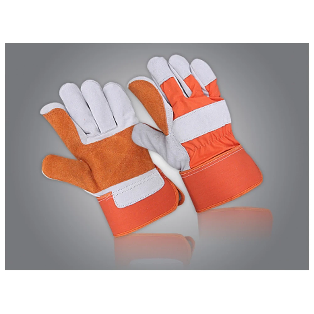 Hot Sale Custom Made Industrial Safety Canadian Work Gloves Working Leather Rigger Working Heavy Duty Gardening Haulage Gloves