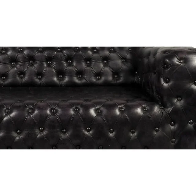 Comfortable chesterfield couch designs vintage leather tufted Love-seats sofa