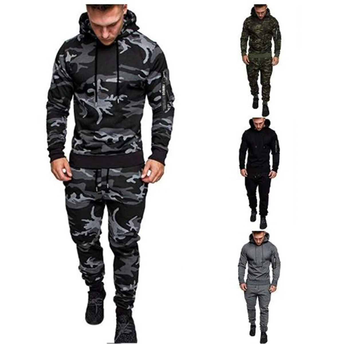 Newest Custom Sportswear Long Sleeve Tracksuit Gym Training Wear Joggers Sweat suit For Men Set For Men Tracksuit wholesale