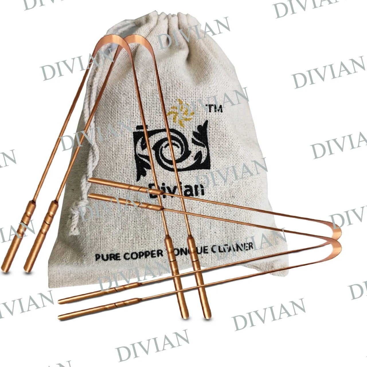 100% Pure Copper Tongue Cleaner Best Selling Oral Care Tongue Scraper Ayurvedic Tongue Cleaner Copper Wholesale For Dental Care