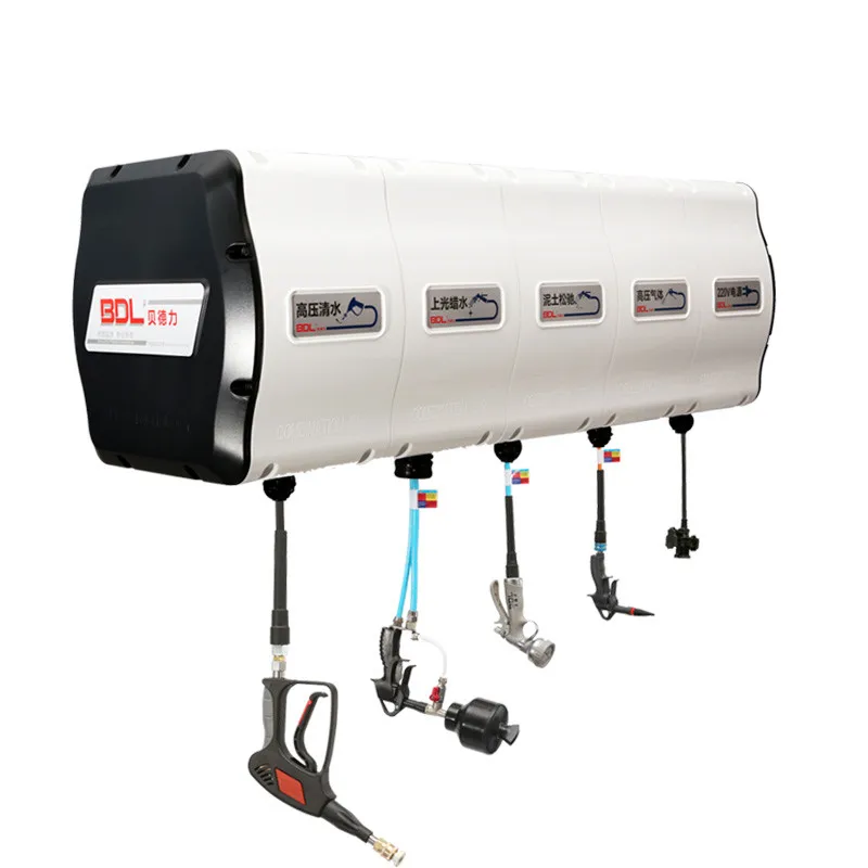 combination hoses reel for car wash steel wire pipes4-1