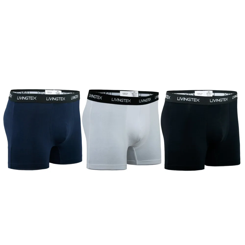 
Boxer Brief Shorts Underwear for Men 100% Cotton 5% Spandex Elastic Waistband Soft Comfortable Ready to Ship Wholesale 