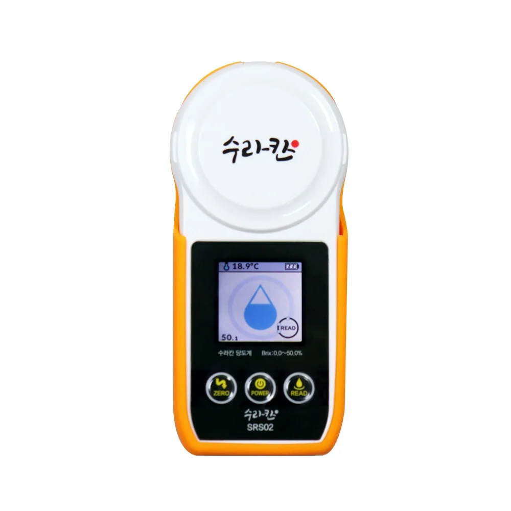 Портативный цифровой автоматический рефрактометр FHI Korea Surakhan 0 ~ 53% дюйма измеритель Брикса уровня сахара фруктов жидкости