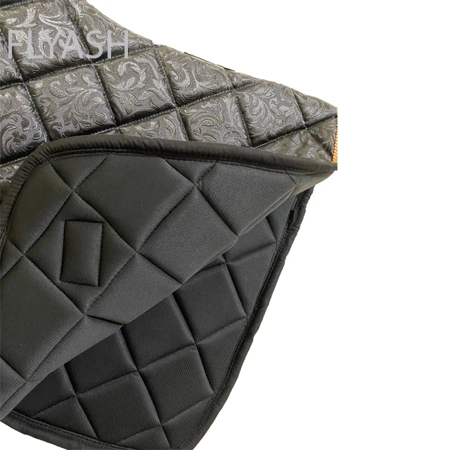 Custom Luxury Horse Saddle Pad Flourish Fabric Quality saddle pad BLUEFEBREK designs sizes and logos Equestrian Horse Saddle pad