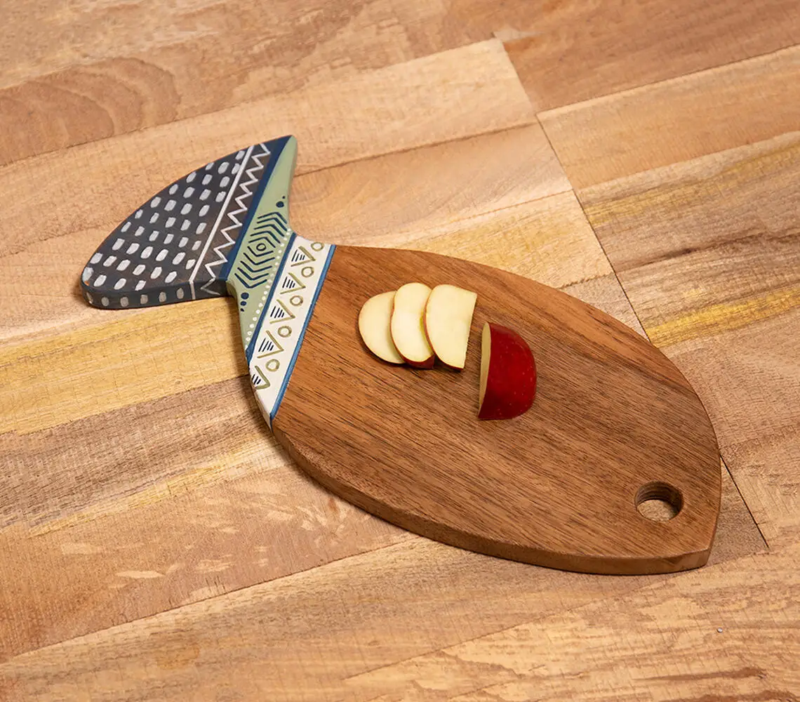Printed Wooden Fruit Meat Salad Cutting Chopping Board For Home Kitchen Restaurant and Hotel Daily Usage Chopping Board