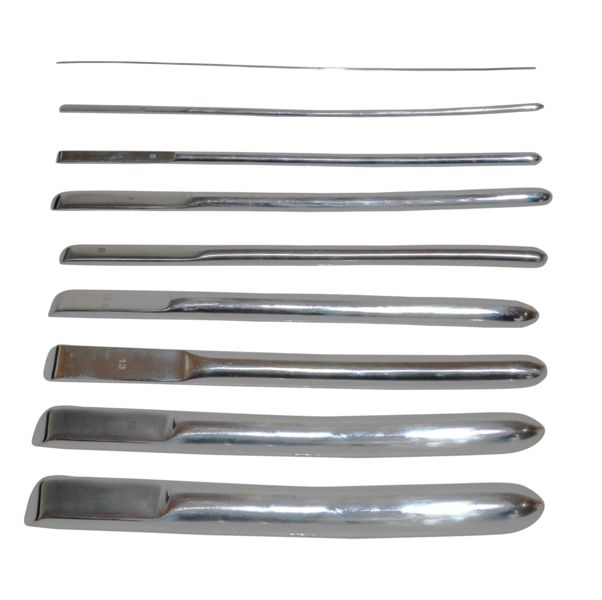 
Hegar Uterine Dilator Sounds set of 14 pieces single ended Surgical Instruments MGI-GYN-03 