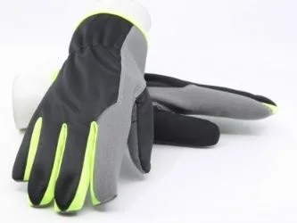  Зимние перчатки из синтетической кожи Amara с черной трикотажной тканью лучшее качество