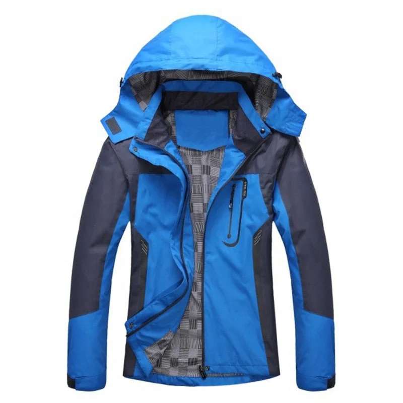 High quality Softshell Jacket Outdoor Hooded Multi Pockets Breathable Hiking Jacket for Men  FSW-04-03-19