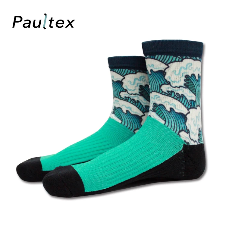 
Recycled yarn Eco friendly Custom 3d Printed Socks 