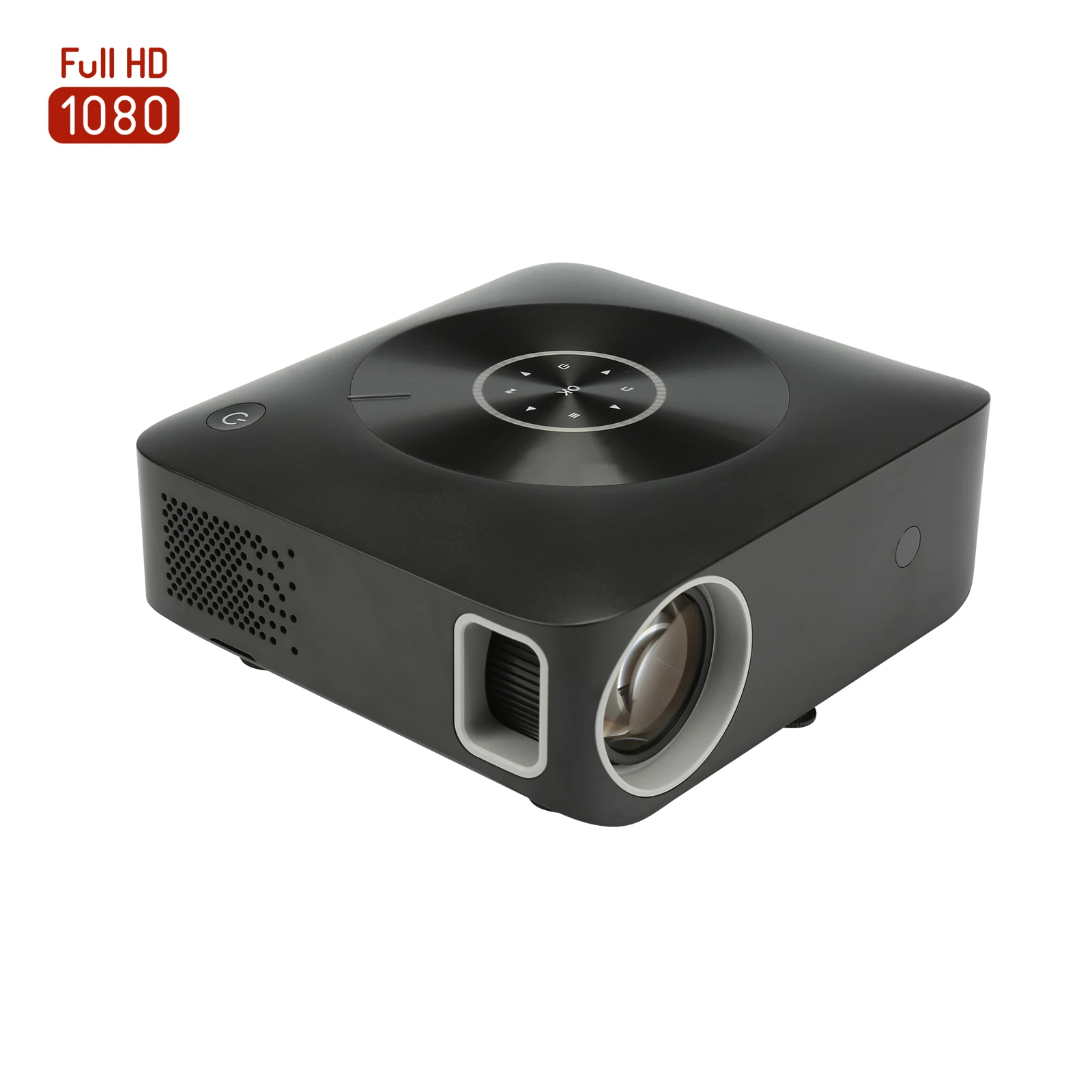 [High Contrast Mini Native 1080p Projector] New Released Portable Full HD Native 1080p LCD LED Home Movies Projector