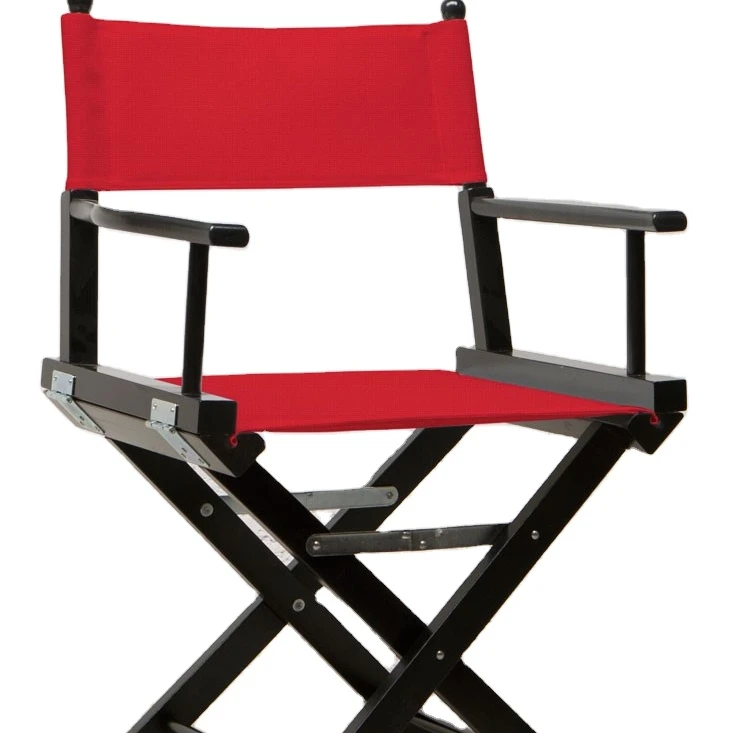 RED FABRIC DIRECTOR P FOLDING CHAIR