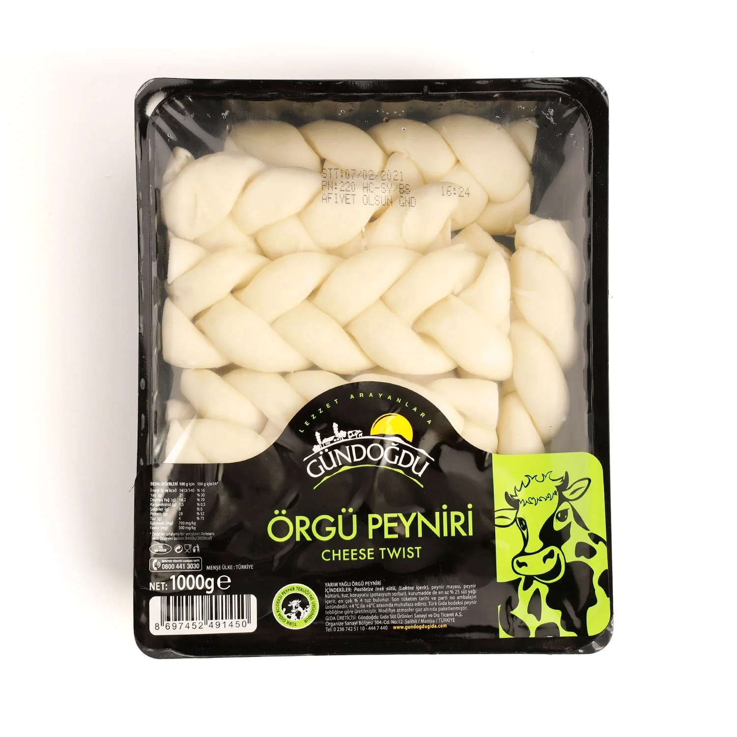 
Fresh Original Delicious Braided Cheese 1000gr 