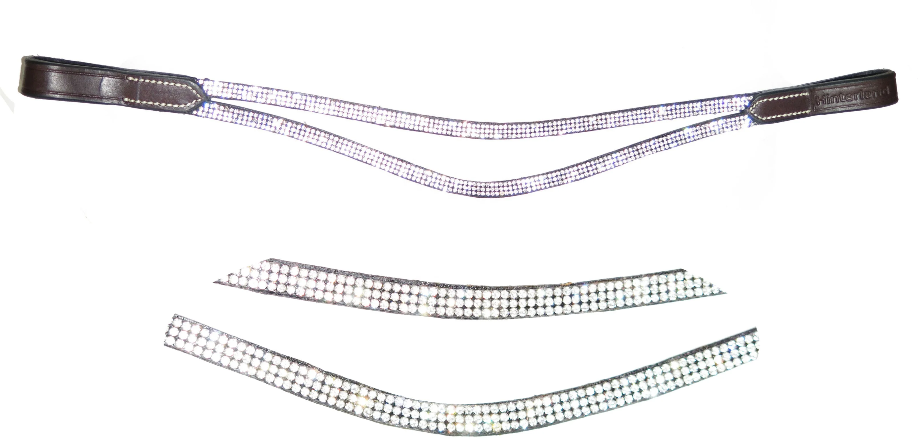 High Quality Genuine Leather Double Chain Pearl Equestrian Brow band for Horses Durable w/Custom Logo available in cheap price